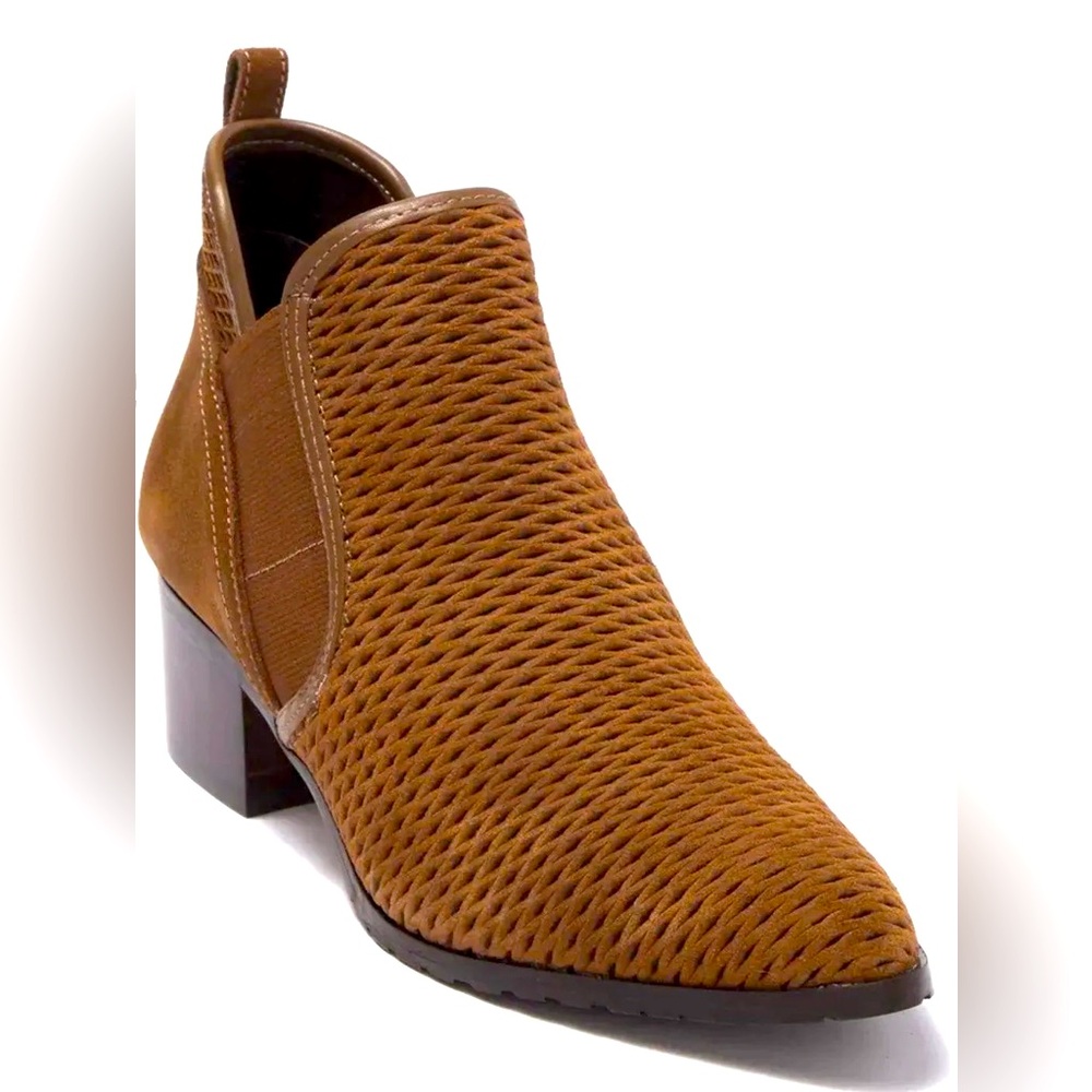 Donald J. Pliner Darla Perforated Suede Ankle Bootie